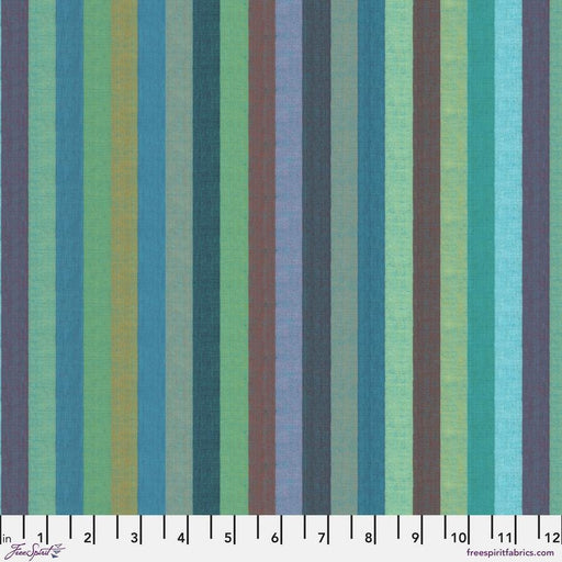 Kaffe Fassett Collective - Shot Cotton Broad Stripe WSGP003.AZURE - Half Yard - Modern Fabric Shoppe