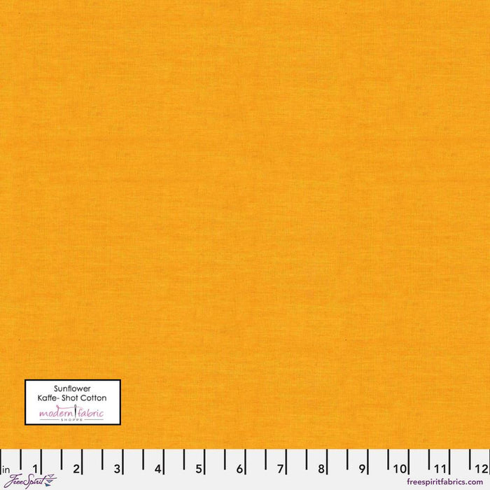 Kaffe Fassett Collective- Shot Cottons SCGP112.SUNFLOWER- Half Yard - Modern Fabric Shoppe