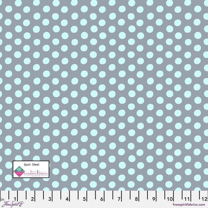 Kaffe Fassett Collective- Spot GP70.STEEL- Half Yard - Modern Fabric Shoppe