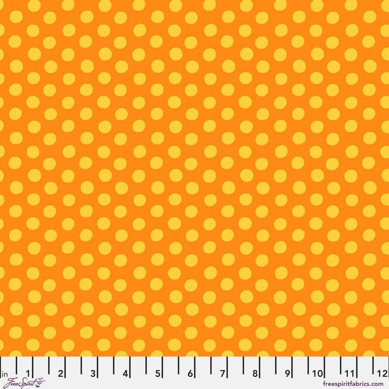 Kaffe Fassett Collective - Spot PWGP070.MANGO - Half Yard - Modern Fabric Shoppe