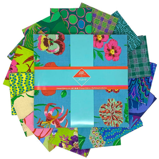 Kaffe Fassett - Cool - February 2025 Collection - 10 inch Charm Pack - Modern Fabric Shoppe