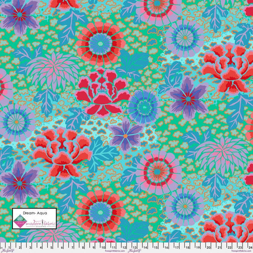 Kaffe Fassett- Dream PWGP148.AQUAX- Half Yard - Modern Fabric Shoppe