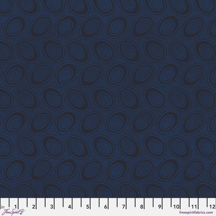 Kaffe Fassett February 2025 Collective - Aboriginal Dot PWGP071.MIDNIGHT - Half Yard - Modern Fabric Shoppe