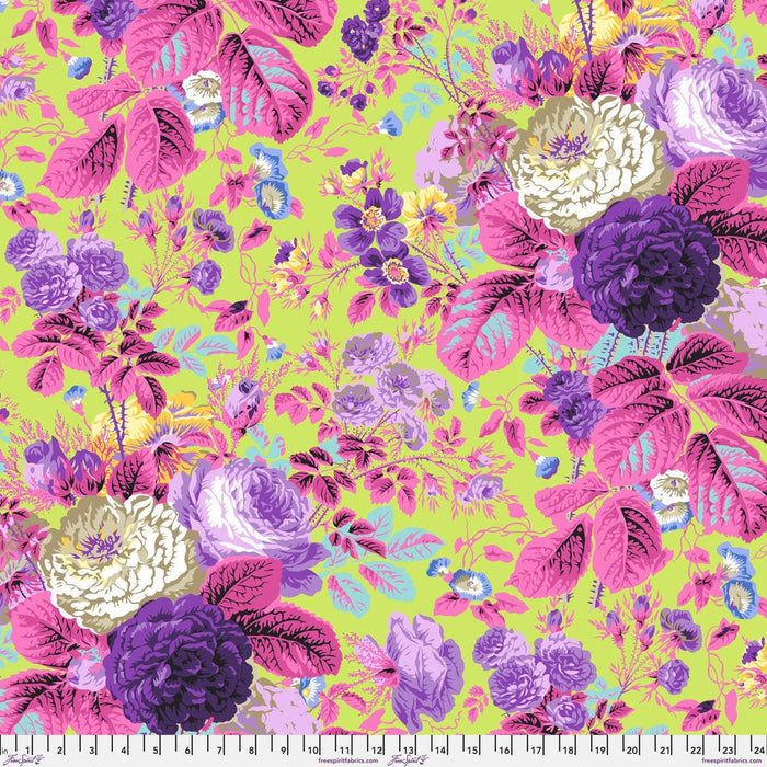 Kaffe Fassett February 2025 Collective - Gradi Floral PWPJ053.LIME - Half Yard - Modern Fabric Shoppe