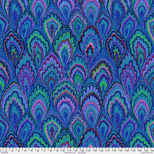 Kaffe Fassett February 2025 Collective - Marble Scallops PWGP207.BLUE - Half Yard - Modern Fabric Shoppe