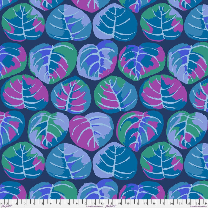 Kaffe Fassett February 2025 Collective - Palm Leaves PWGP208.BLUE - Half Yard - Modern Fabric Shoppe