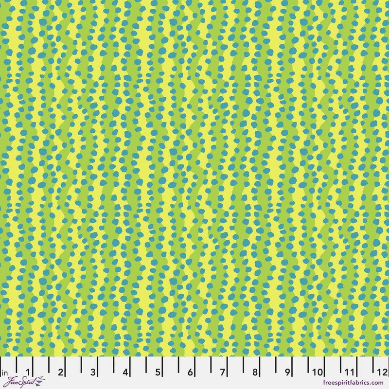 Kaffe Fassett February 2025 Collective - Small Bubble Stripe PWBM097.YELLOW - Half Yard - Modern Fabric Shoppe