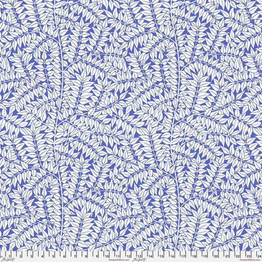 Kaffe Fassett - Morris & Co. December 2024 - Branches PWKW009.BLUE - Half Yard - Modern Fabric Shoppe