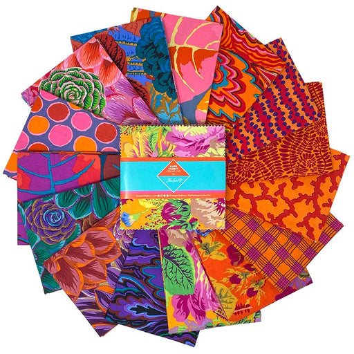 Kaffe Fassett - Warm - February 2025 Collection - 5 inch Charm Pack - Modern Fabric Shoppe