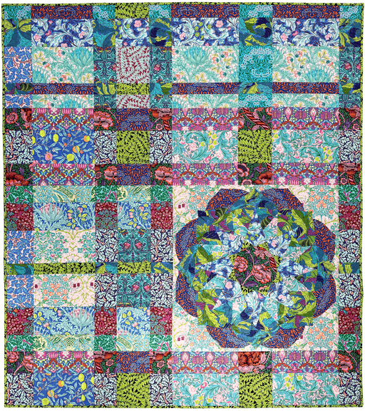 Kaffe x Morris & Co. - Bohemian Plaid Quilt Kit - December 2024 - Modern Fabric Shoppe
