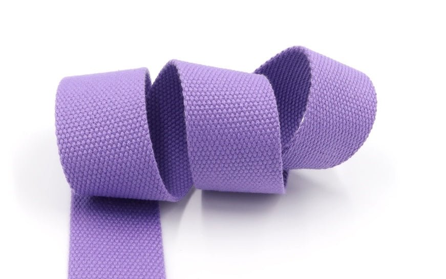 Lavender Cotton 1 1/2 inch (38mm) width Webbing - by the yard - Modern Fabric Shoppe