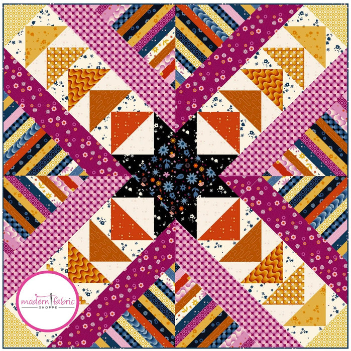 Libs Elliott- When Sparks Fly Quilt Kit featuring Birdie- June 2023 - Modern Fabric Shoppe