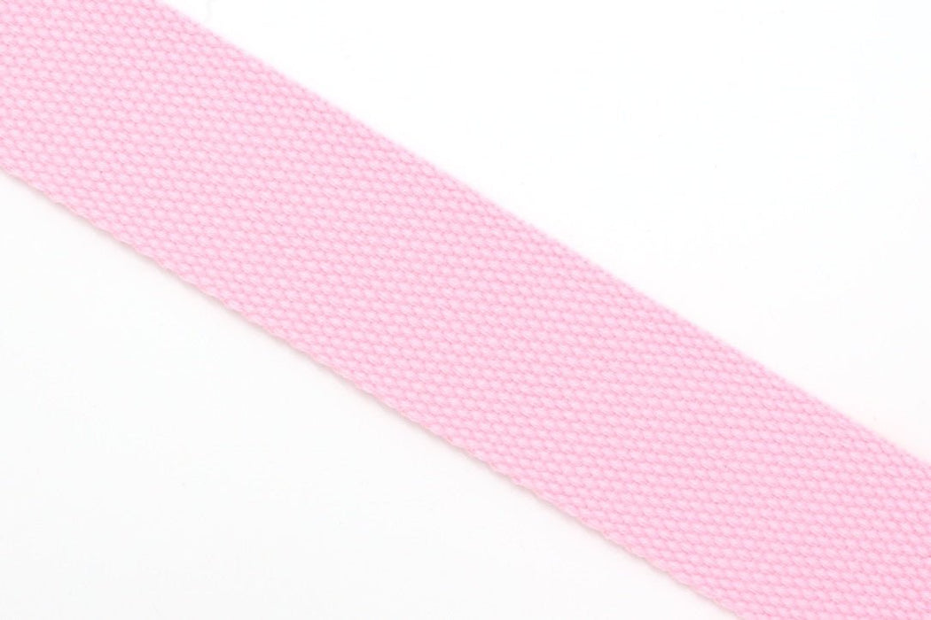 Light Pink Cotton 1 1/2 inch (38mm) width Webbing - by the yard - Modern Fabric Shoppe