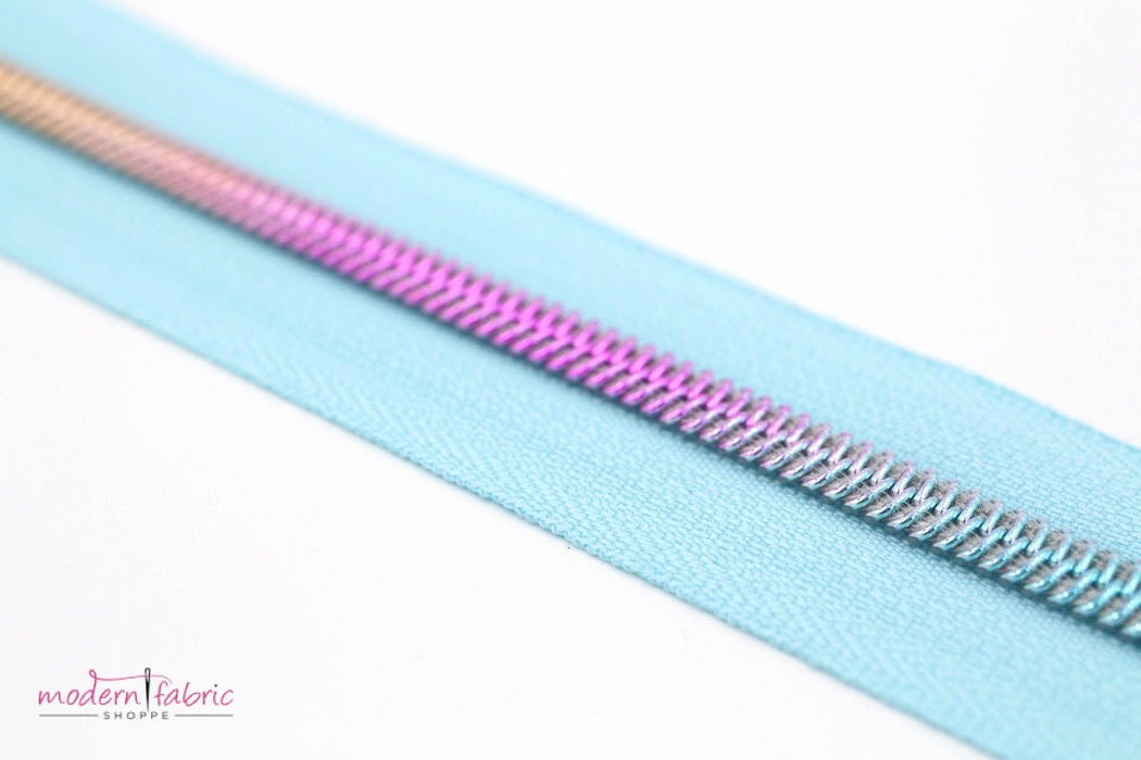 Light Turquoise- #5 Rainbow Nylon Coil Zipper Tape