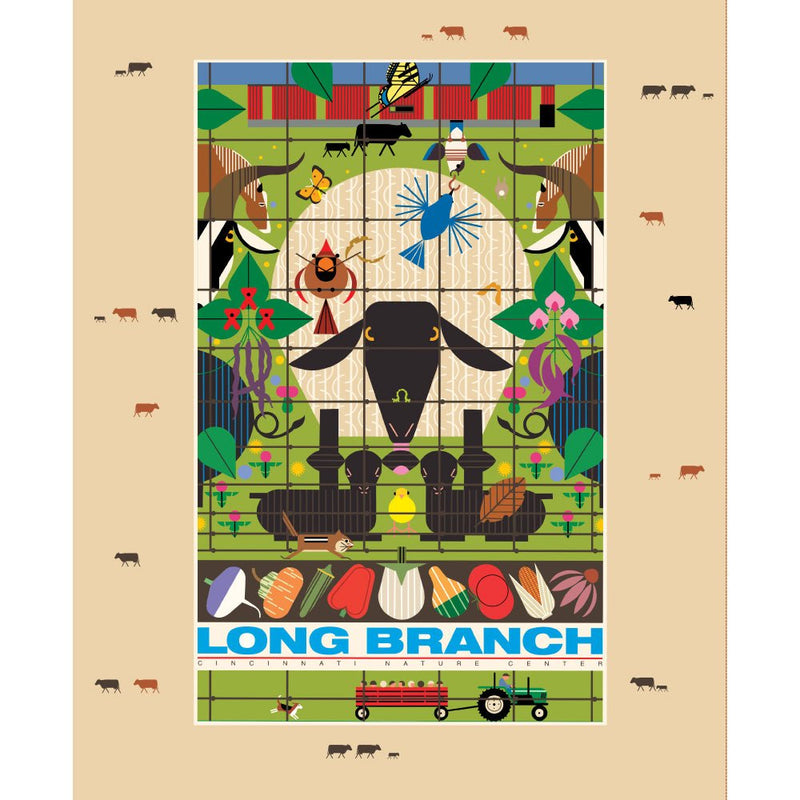 Long Branch by Charley Harper- Long Branch Panel CH-466 Yard- October 2027 - Modern Fabric Shoppe