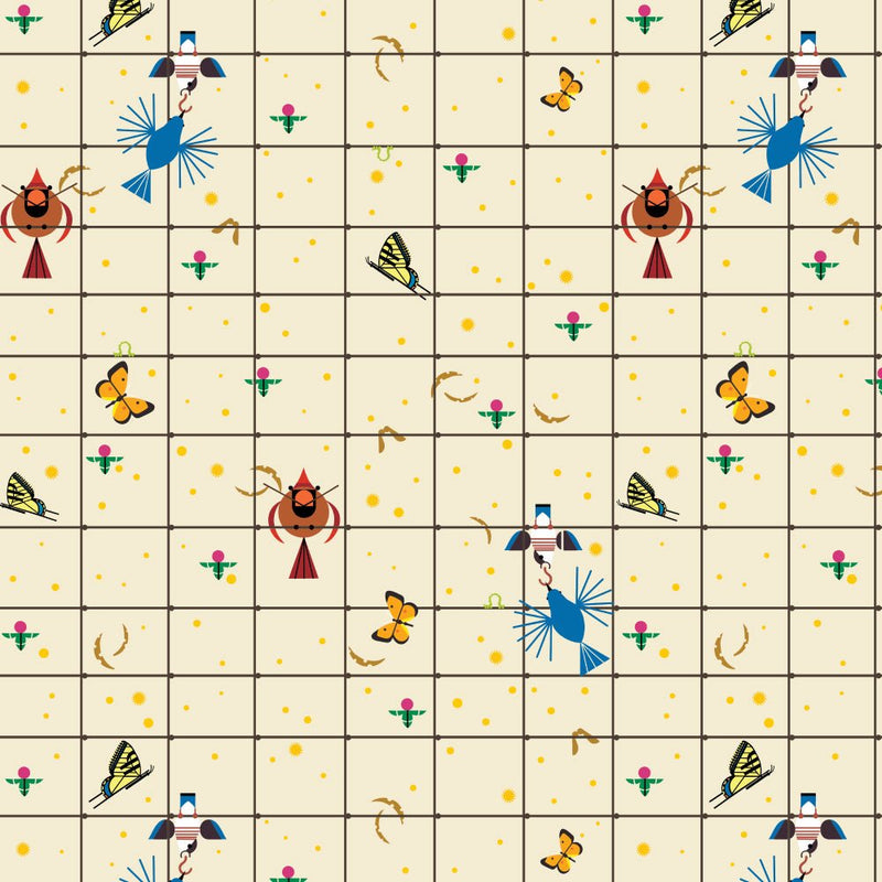 Long Branch by Charley Harper- On the Farm CH-468 Half Yard- October 2026 - Modern Fabric Shoppe