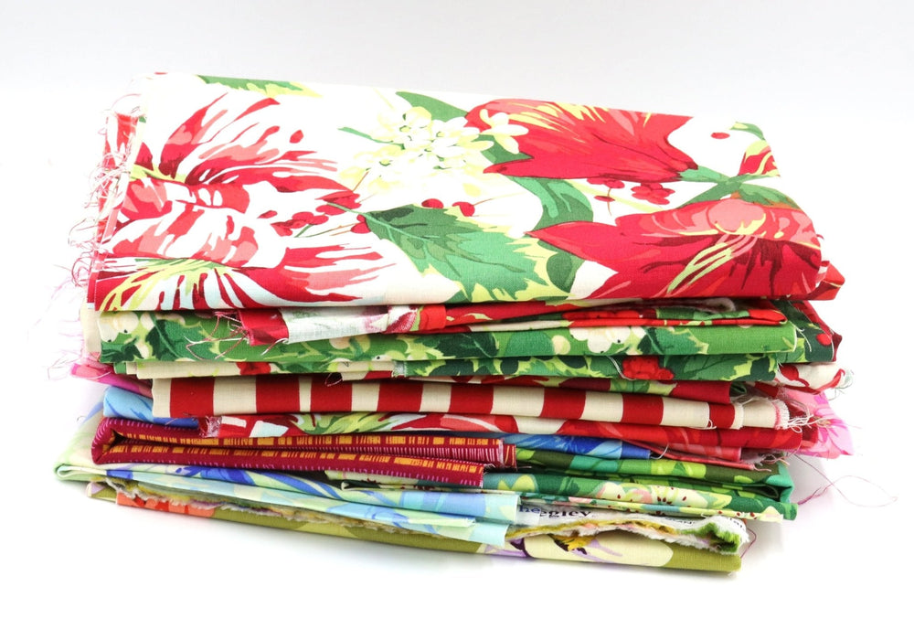 Martha Negley Nation of Flowers/Christmas Scrap Bag 10 - Modern Fabric Shoppe