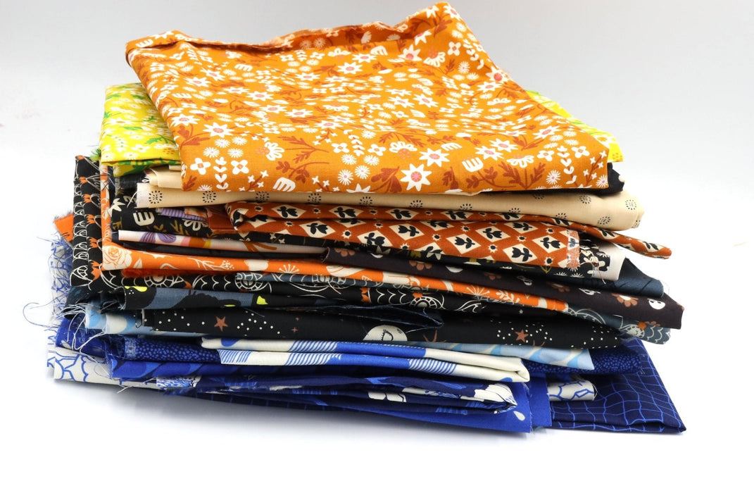 Moda Collaboration - Flower Favorites, Water, Good Spirit Scrap Bag 24 - Modern Fabric Shoppe