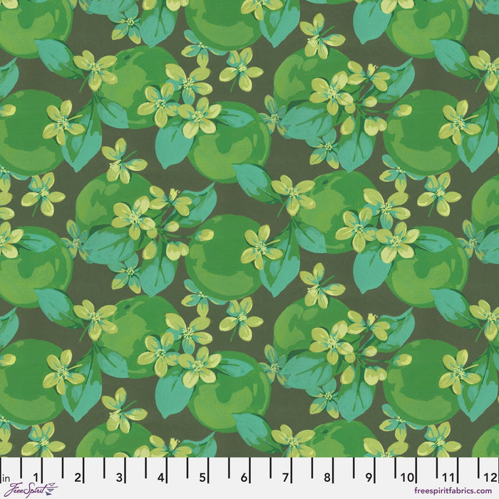 Nation of Flowers by Martha Negley - Orange Blossom PWMN050.GREEN - March 2025 - Modern Fabric Shoppe