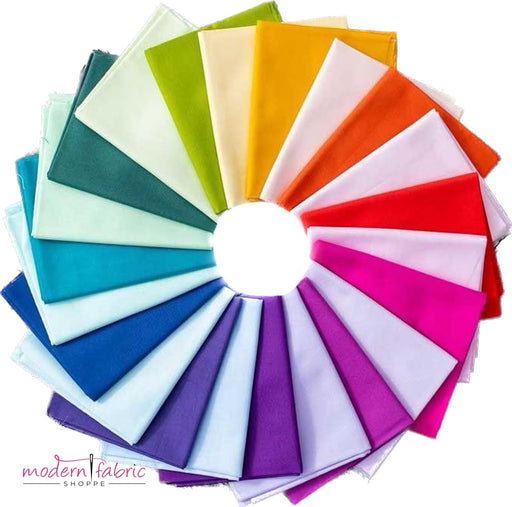 NEW SOLIDS Tula Pink's Mythical Dragon's Breath and Unicorn Poop Half Yard Bundle- 22 colors!! - Modern Fabric Shoppe