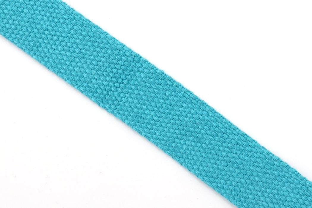 Ocean Aqua 1 inch (25mm) width Webbing - by the yard - Modern Fabric Shoppe