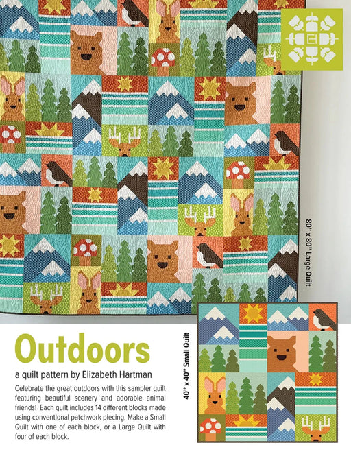 Outdoors Quilt Pattern By Elizabeth Hartman - Modern Fabric Shoppe