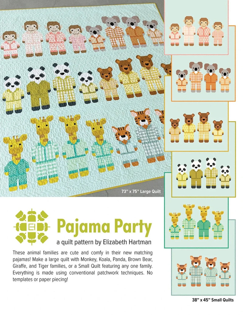 Pajama Party Quilt Pattern By Elizabeth Hartman - Modern Fabric Shoppe