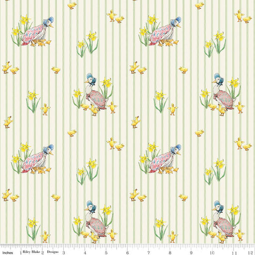 Peter Rabbit & Friends for Riley Blake Designs - Duck Stripe Cloud C15862 - CLOUD - Half Yard January 2025 - Modern Fabric Shoppe