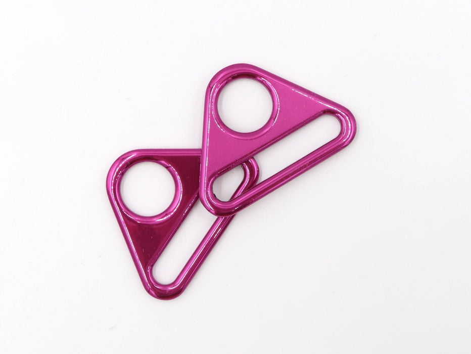 Pink 1 1/2 inch (38mm) Triangle Ring - Set of 2 - Modern Fabric Shoppe