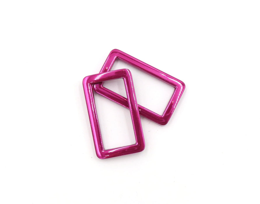 Pink 1 inch (25mm) Rectangle Ring - Set of 2 - Modern Fabric Shoppe