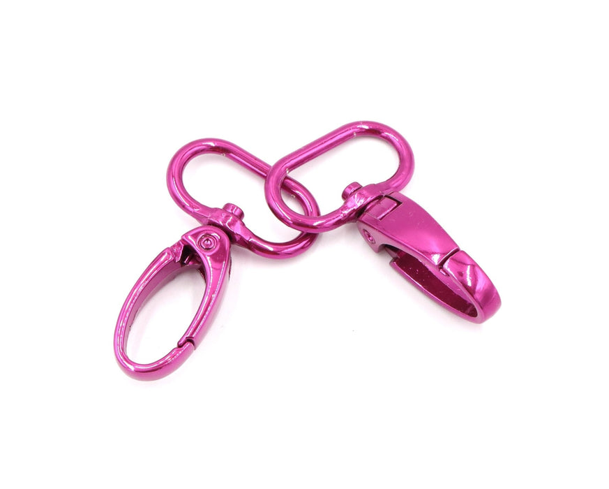 Pink 1 inch (25mm) Swivel Hook - Set of 2 - Modern Fabric Shoppe