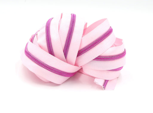 Pink - #5 Pink Nylon Coil Zipper Tape - *Not By Annie - Modern Fabric Shoppe