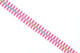 Pink and White Stripe- #5 Rainbow Nylon Coil Zipper Tape - Modern Fabric Shoppe