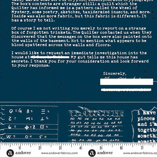 PRE - Order 40 by Giucy Giuce - Gumshoe A - 1414 - B Midnight Society - Half Yard - June 2025 - Modern Fabric Shoppe