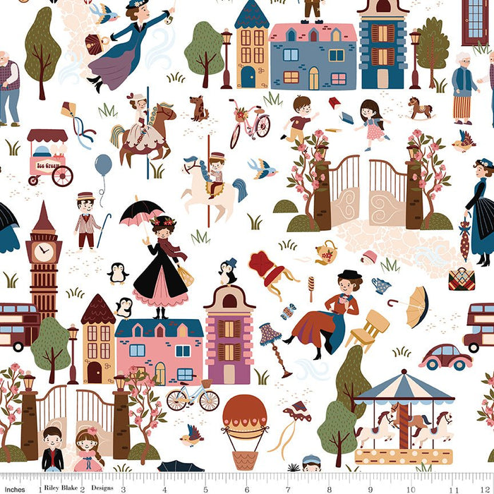 PRE - Order A Spoonful Of Sugar by Jennifer Long - Cherry Tree Lane Main CD17080 - CLOUD - Half Yard February 2026 - Modern Fabric Shoppe