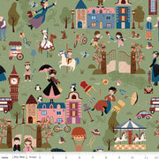 PRE - Order A Spoonful Of Sugar by Jennifer Long - Cherry Tree Lane Main CD17080 - GRASS - Half Yard February 2026 - Modern Fabric Shoppe