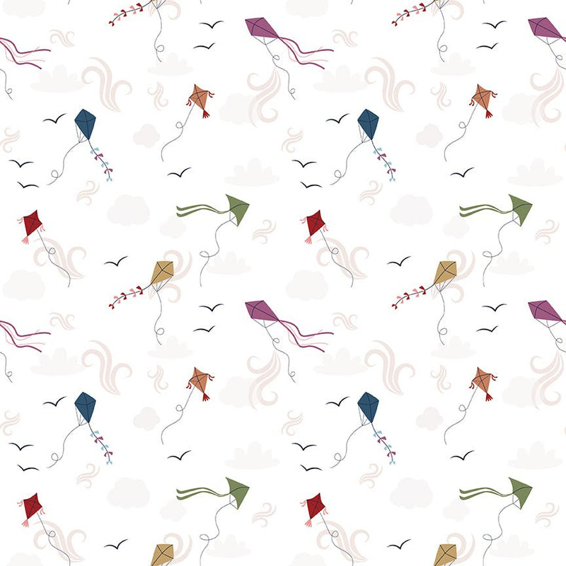 PRE - Order A Spoonful Of Sugar by Jennifer Long - Let's Go Fly a Kite C17083 - CLOUD - Half Yard February 2026 - Modern Fabric Shoppe