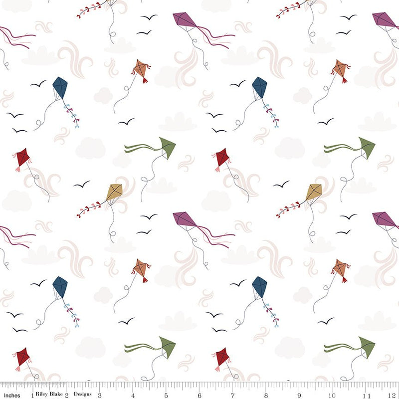 PRE - Order A Spoonful Of Sugar by Jennifer Long - Let's Go Fly a Kite C17083 - CLOUD - Half Yard February 2026 - Modern Fabric Shoppe