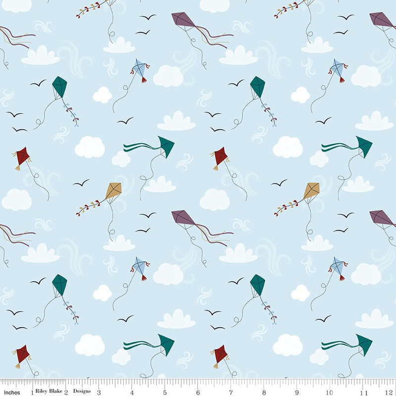 PRE - Order A Spoonful Of Sugar by Jennifer Long - Let's Go Fly a Kite C17083 - SKY - Half Yard February 2026 - Modern Fabric Shoppe
