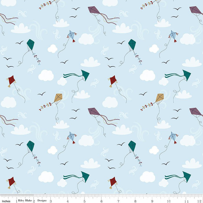 PRE - Order A Spoonful Of Sugar by Jennifer Long - Let's Go Fly a Kite C17083 - SKY - Half Yard February 2026 - Modern Fabric Shoppe