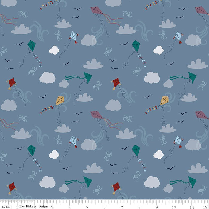 PRE - Order A Spoonful Of Sugar by Jennifer Long - Let's Go Fly a Kite C17083 - STORM - Half Yard February 2026 - Modern Fabric Shoppe
