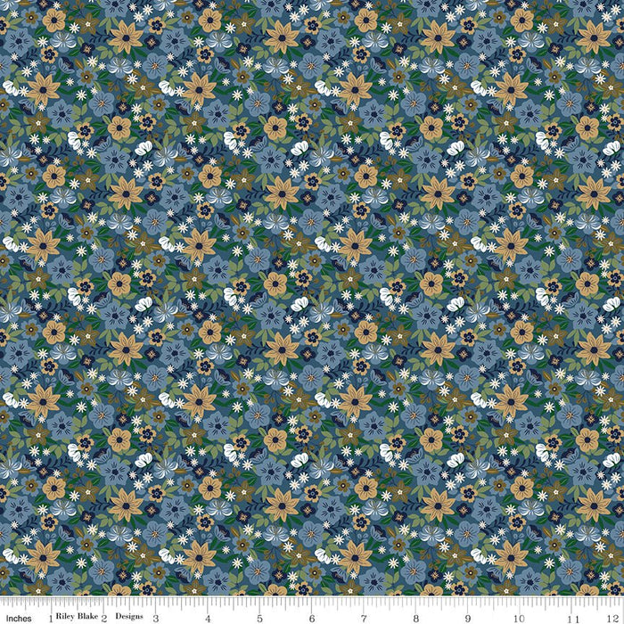 PRE - Order A Spoonful Of Sugar by Jennifer Long - Park Garden C17084 - BLUEBERRY - Half Yard February 2026 - Modern Fabric Shoppe