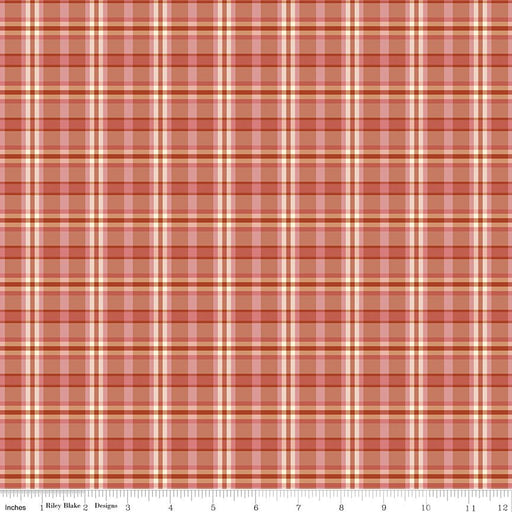 PRE - Order A Spoonful Of Sugar by Jennifer Long - Plaid Poppins C17087 - APRICOT - Half Yard February 2026 - Modern Fabric Shoppe