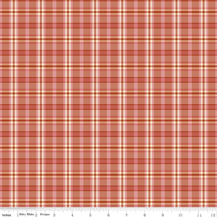 PRE - Order A Spoonful Of Sugar by Jennifer Long - Plaid Poppins C17087 - APRICOT - Half Yard February 2026 - Modern Fabric Shoppe