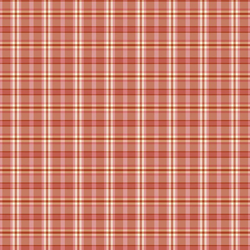 PRE - Order A Spoonful Of Sugar by Jennifer Long - Plaid Poppins C17087 - APRICOT - Half Yard February 2026 - Modern Fabric Shoppe