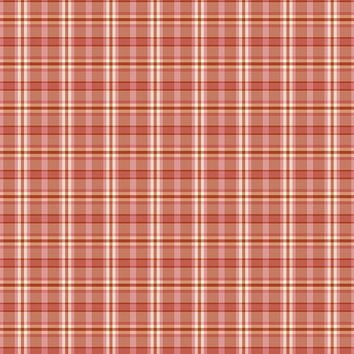 PRE - Order A Spoonful Of Sugar by Jennifer Long - Plaid Poppins C17087 - APRICOT - Half Yard February 2026 - Modern Fabric Shoppe