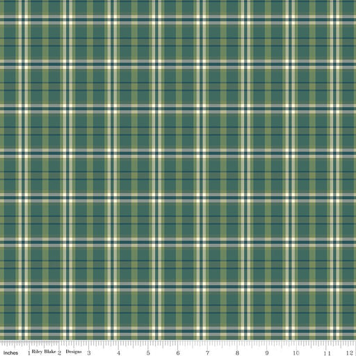 PRE - Order A Spoonful Of Sugar by Jennifer Long - Plaid Poppins C17087 - GRASS - Half Yard February 2026 - Modern Fabric Shoppe