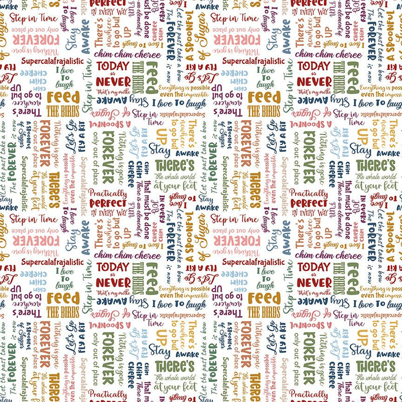 PRE - Order A Spoonful Of Sugar by Jennifer Long - Storybook C17085 - CLOUD - Half Yard February 2026 - Modern Fabric Shoppe