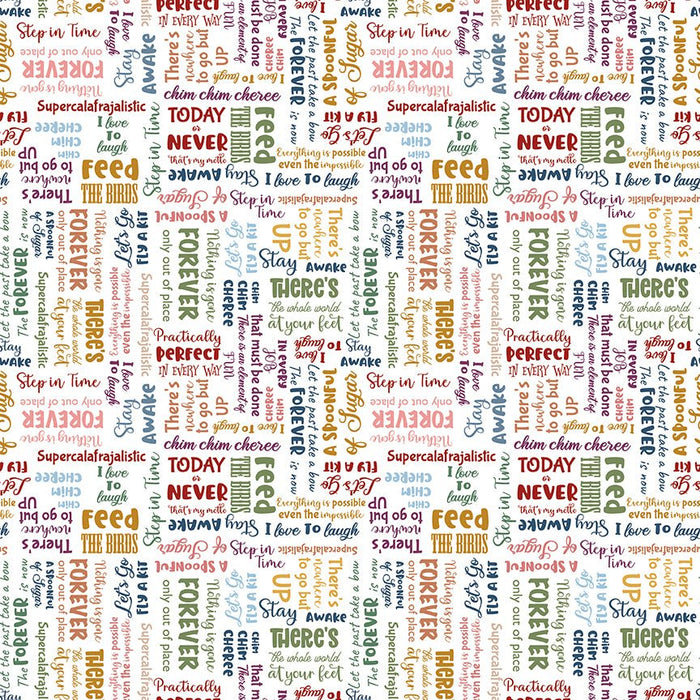 PRE - Order A Spoonful Of Sugar by Jennifer Long - Storybook C17085 - CLOUD - Half Yard February 2026 - Modern Fabric Shoppe