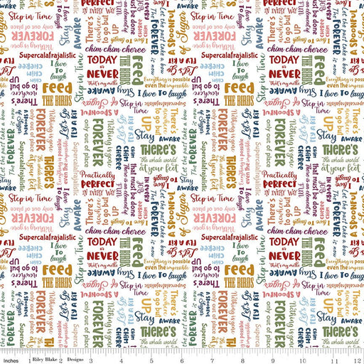 PRE - Order A Spoonful Of Sugar by Jennifer Long - Storybook C17085 - CLOUD - Half Yard February 2026 - Modern Fabric Shoppe